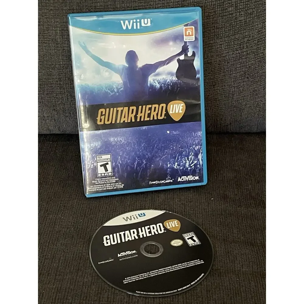 Guitar Hero Live (Wii U, 2015) GAME ONLY no dongle